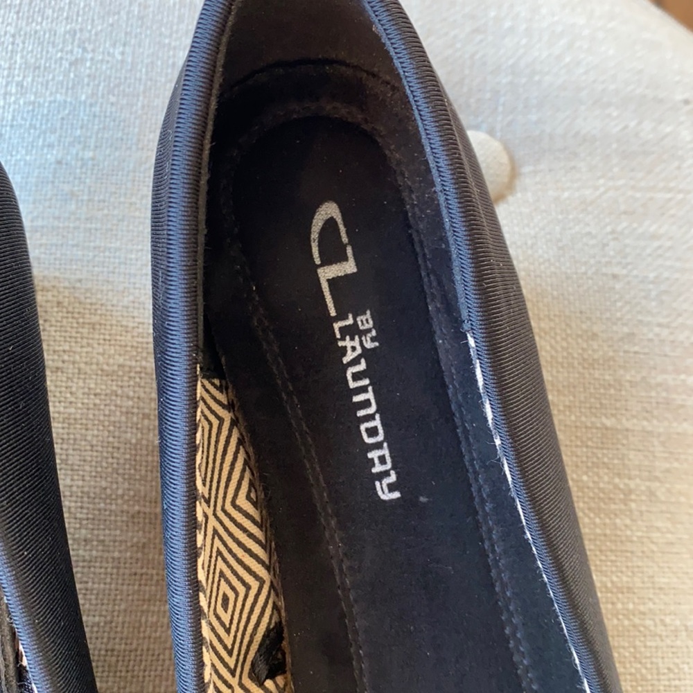 Chinese Laundry Bail 1.5" Wedge Black Slip On Flats Ballerina 8.5M - Picture 9 of 13